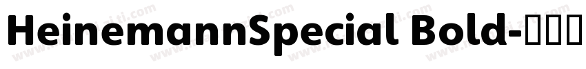 HeinemannSpecial Bold字体转换
